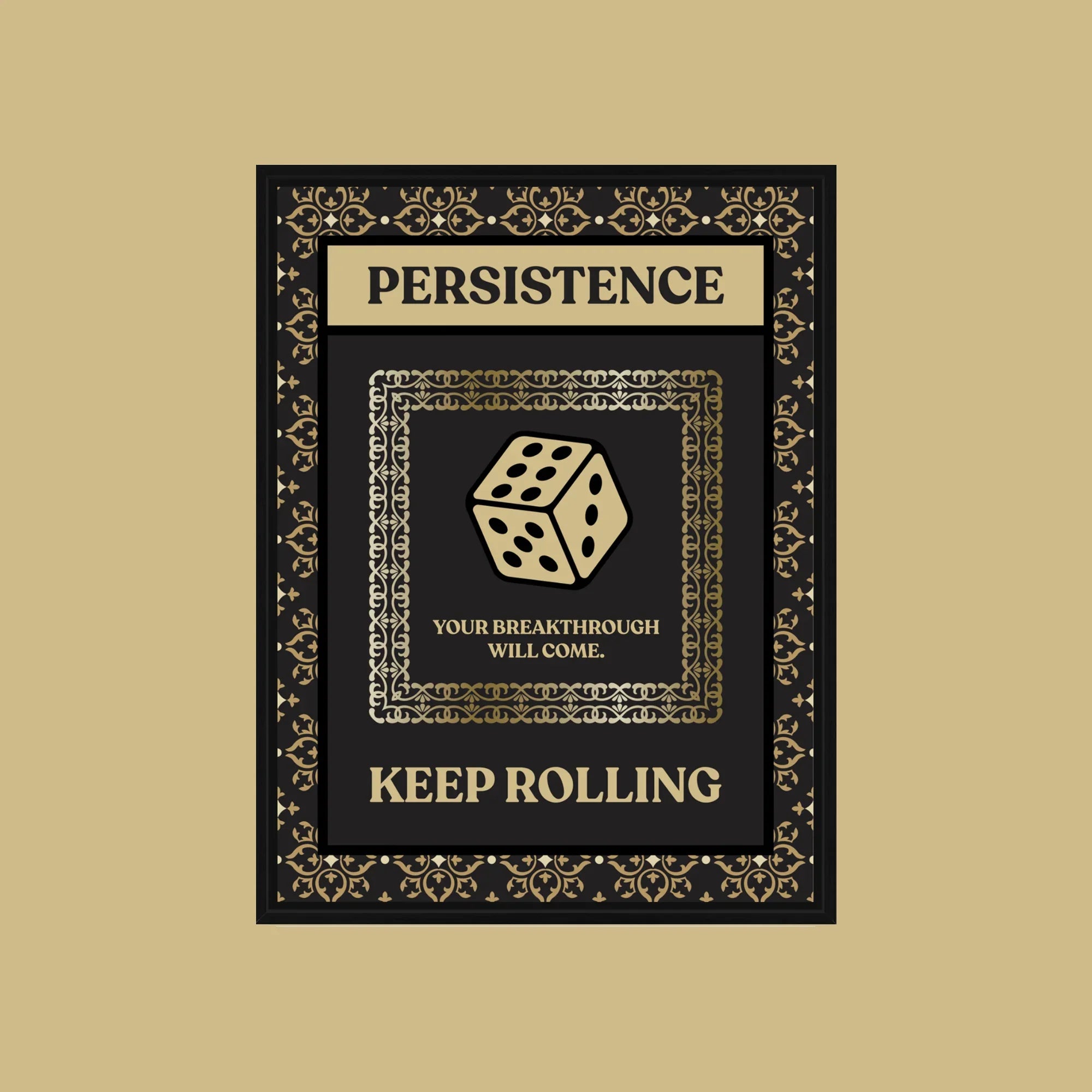 Ludo Ghar Motivational Poster