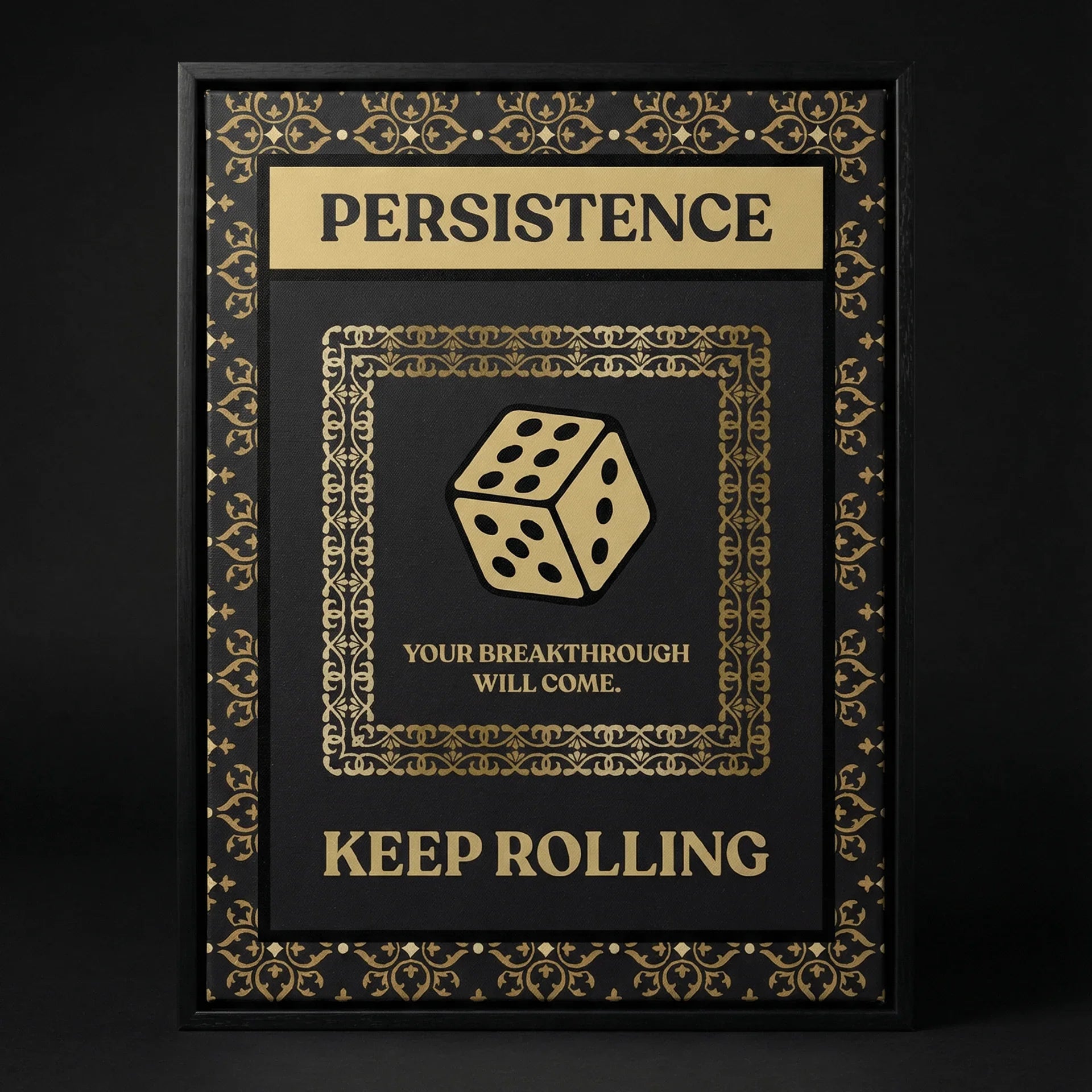 Ludo Ghar Motivational Poster